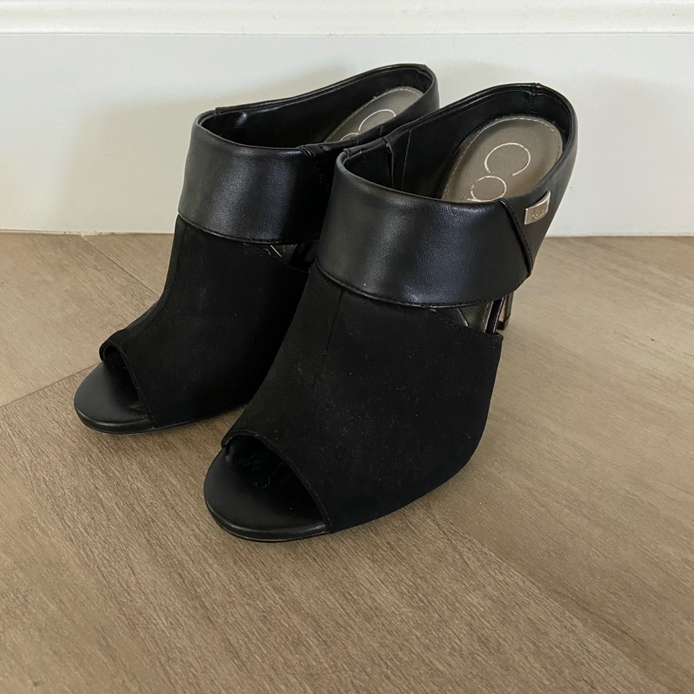Leather/suede Calvin Klein heels